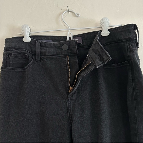 NYDJ Marilyn Straight Jeans Midrise Lift X Tuck Technology Size 12P Black - Picture 4 of 8
